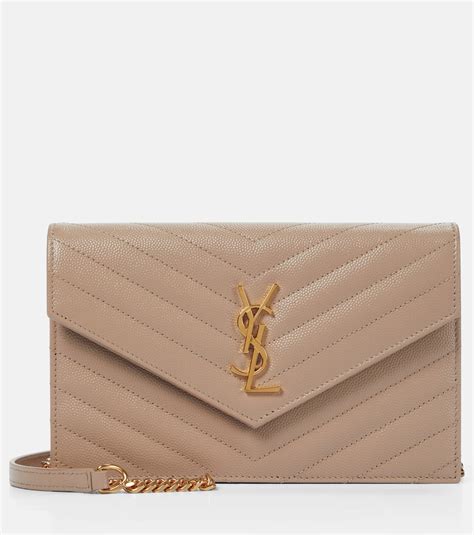 ysl wallet on chain small white|YSL cassandre envelope chain wallet.